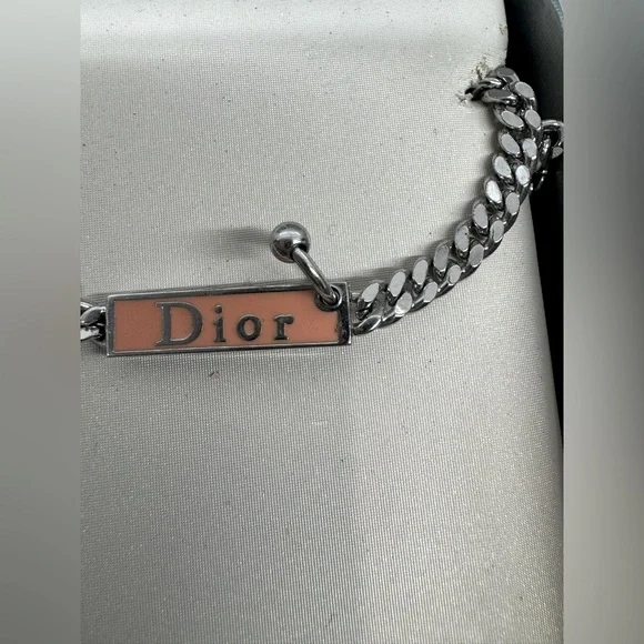 Dior Silver Bracelet Silver and Pink Enamel - Picture 3 of 6